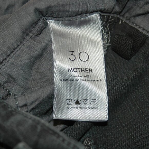 Mother Superior Jeans Tag Size 30 Black Belted High Waistband - Picture 7 of 8